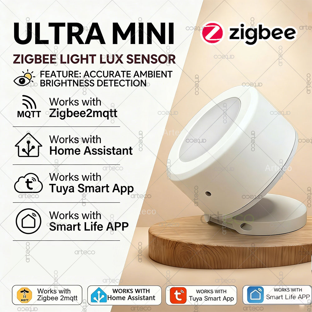 Home Automation Ideas - Sensor Cahaya Zigbee Ultra Mini Detektor