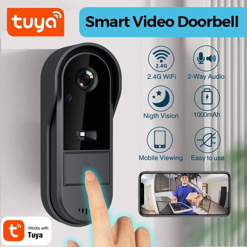 Smart Doorbell Wired - Bel pintu WiFi Tuya 2 arah