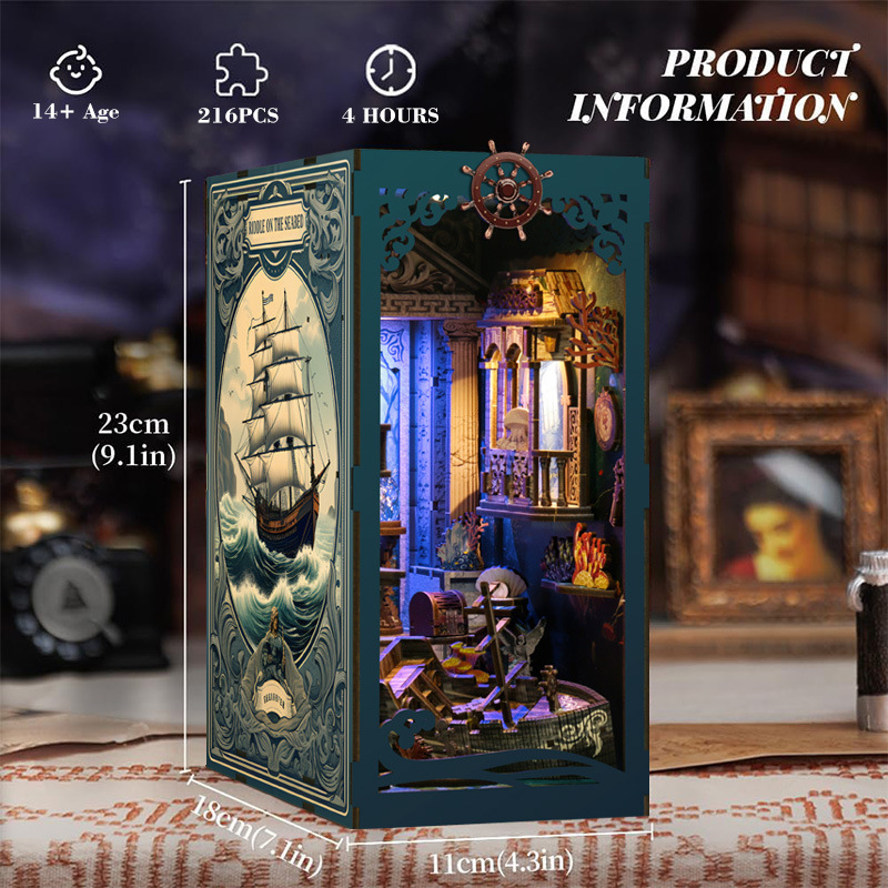 Home Automation Diy Kit - Puzzle Kayu 3D DIY Pembatas Buku