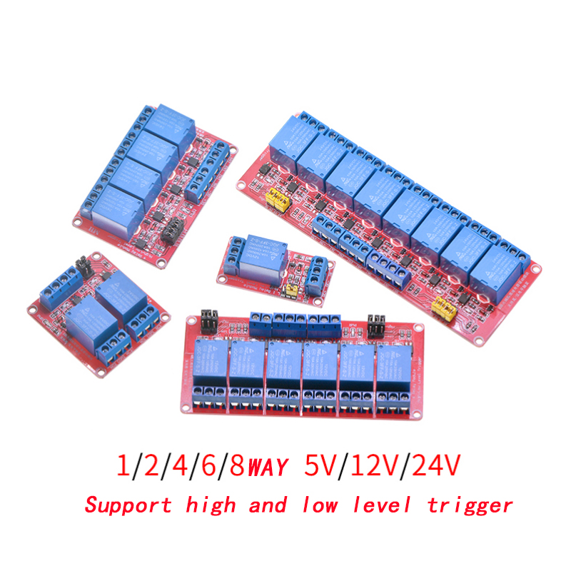 Relay 8 Channel Board - 1 2 4 6 8 saluran