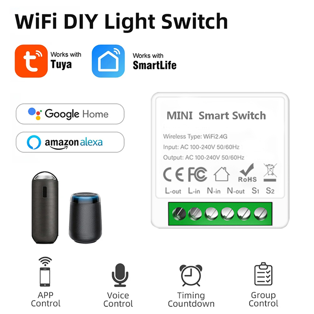 Smart Home Automation Diy - Kontrol 2 Arah Tuya Mini 16A
