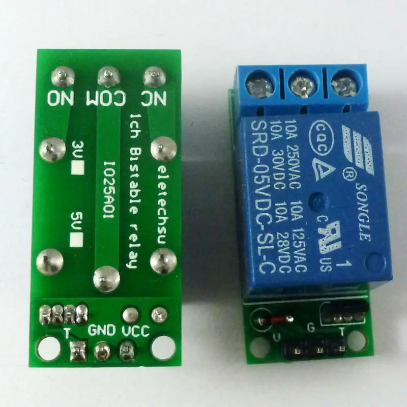 Home Automation With Arduino - Modul Relai Flip-Flop Latch Bistable Sakelar