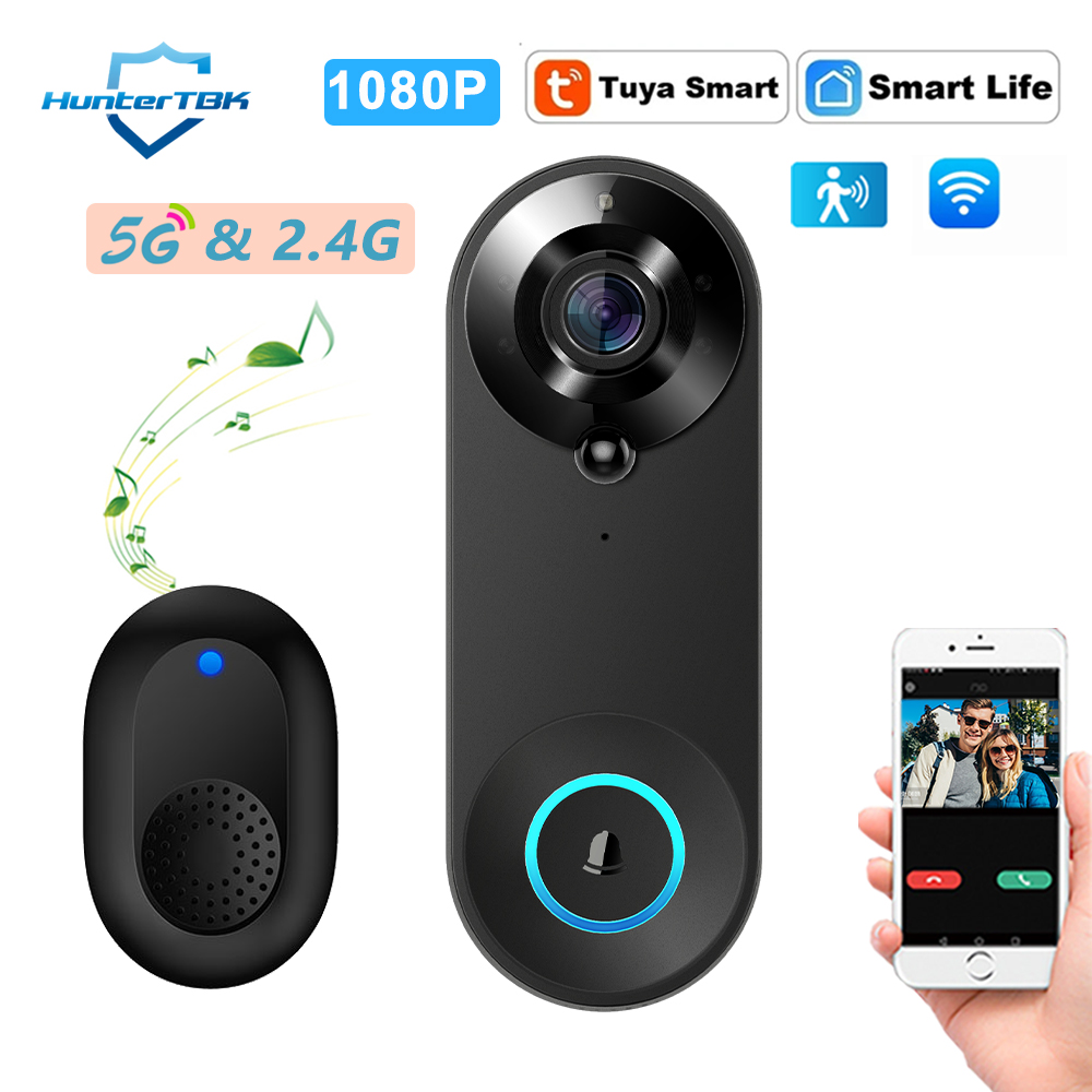 Smart Doorbell Wired - Bel Pintu Video WiFi 5G 2.4G