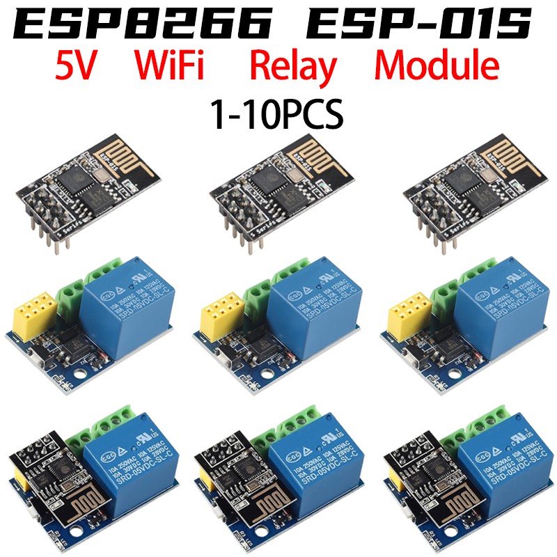 Home Automation With Arduino - ESP8266 ESP-01 ESP-01S 5V Modul Relai