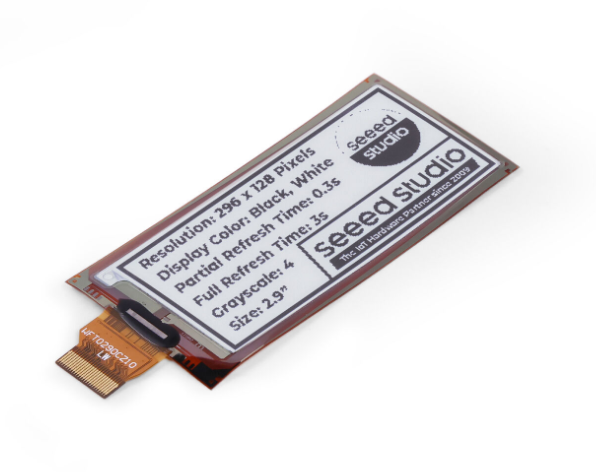 Display Epaper 2.9 - 104990852 Layar E-Ink EPaper Monokrom Fleksibel
