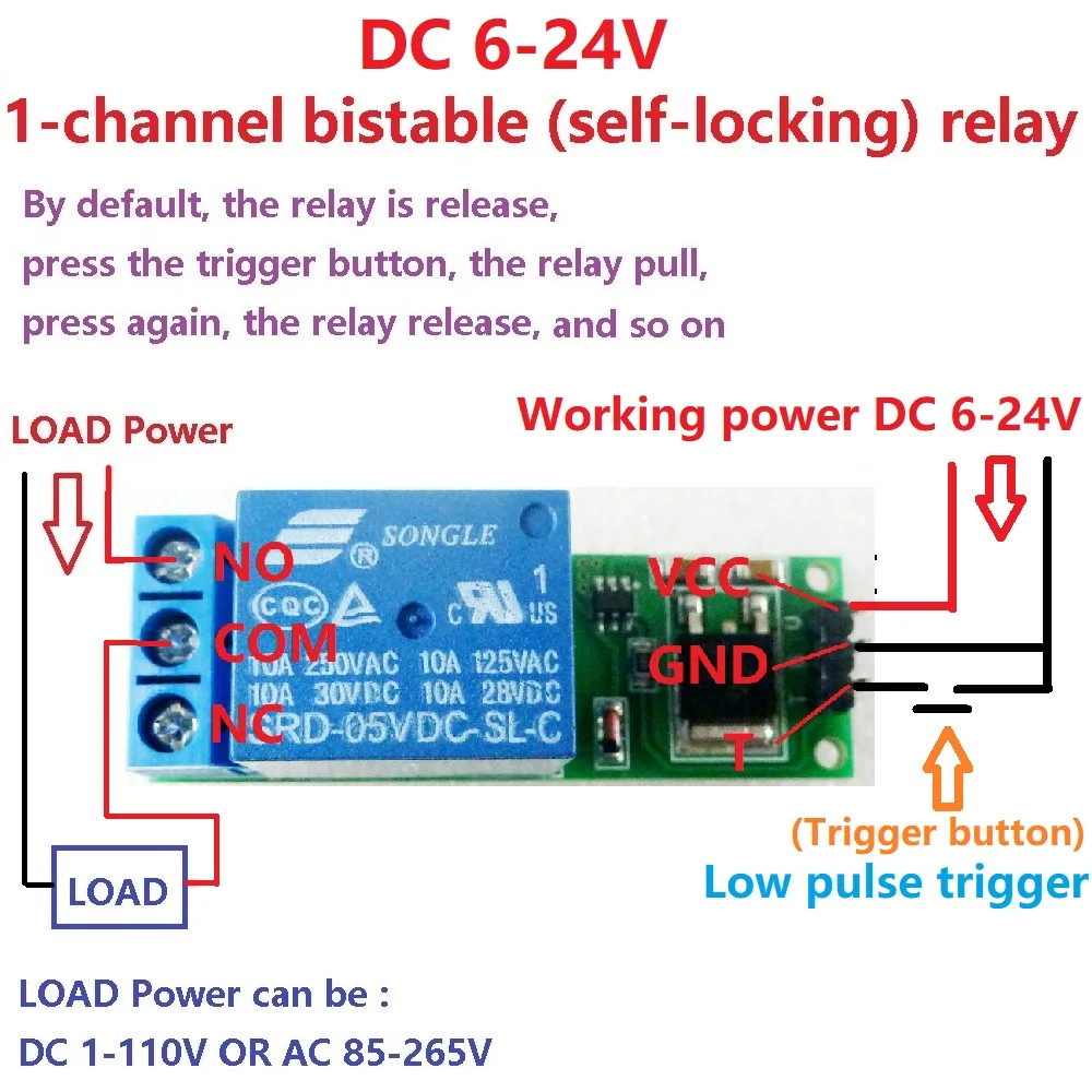 Home Automation With Arduino - DC 6V 9V 12V 24V Modul