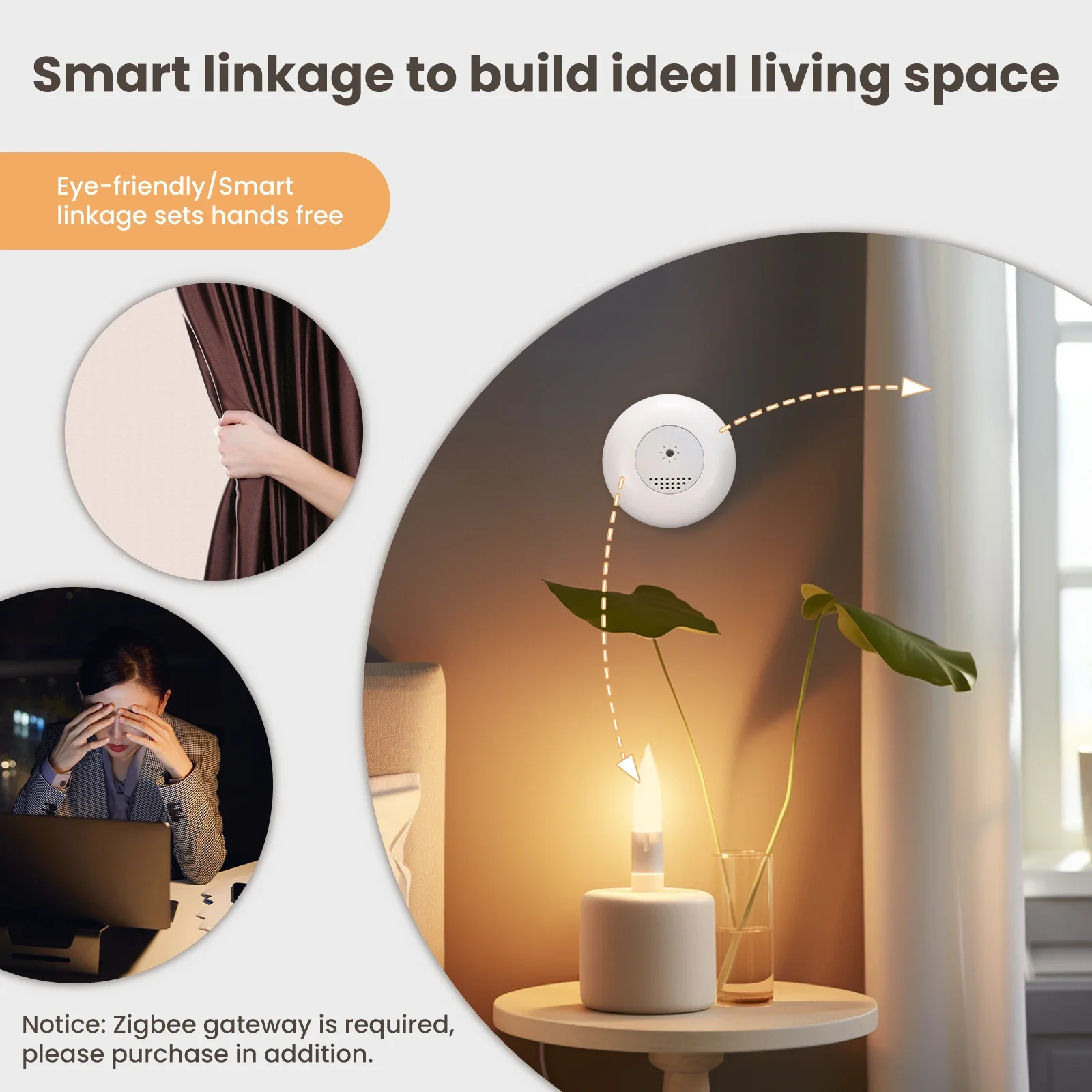 MOES Tuya Zigbee Sensor lampu  - Home Automation Ideas ulasan dan harga