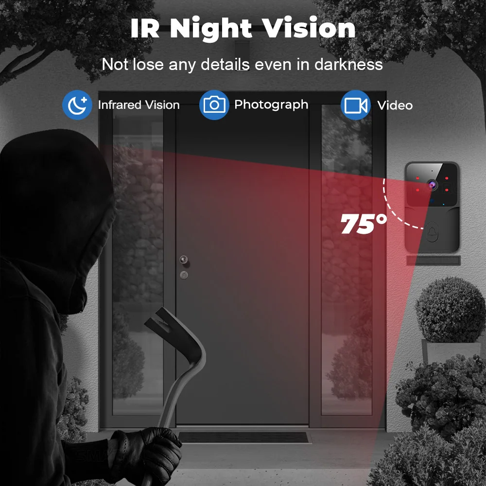 Bel Pintu Video WiFi 2026 1080 - Smart Doorbell Wired ulasan dan harga