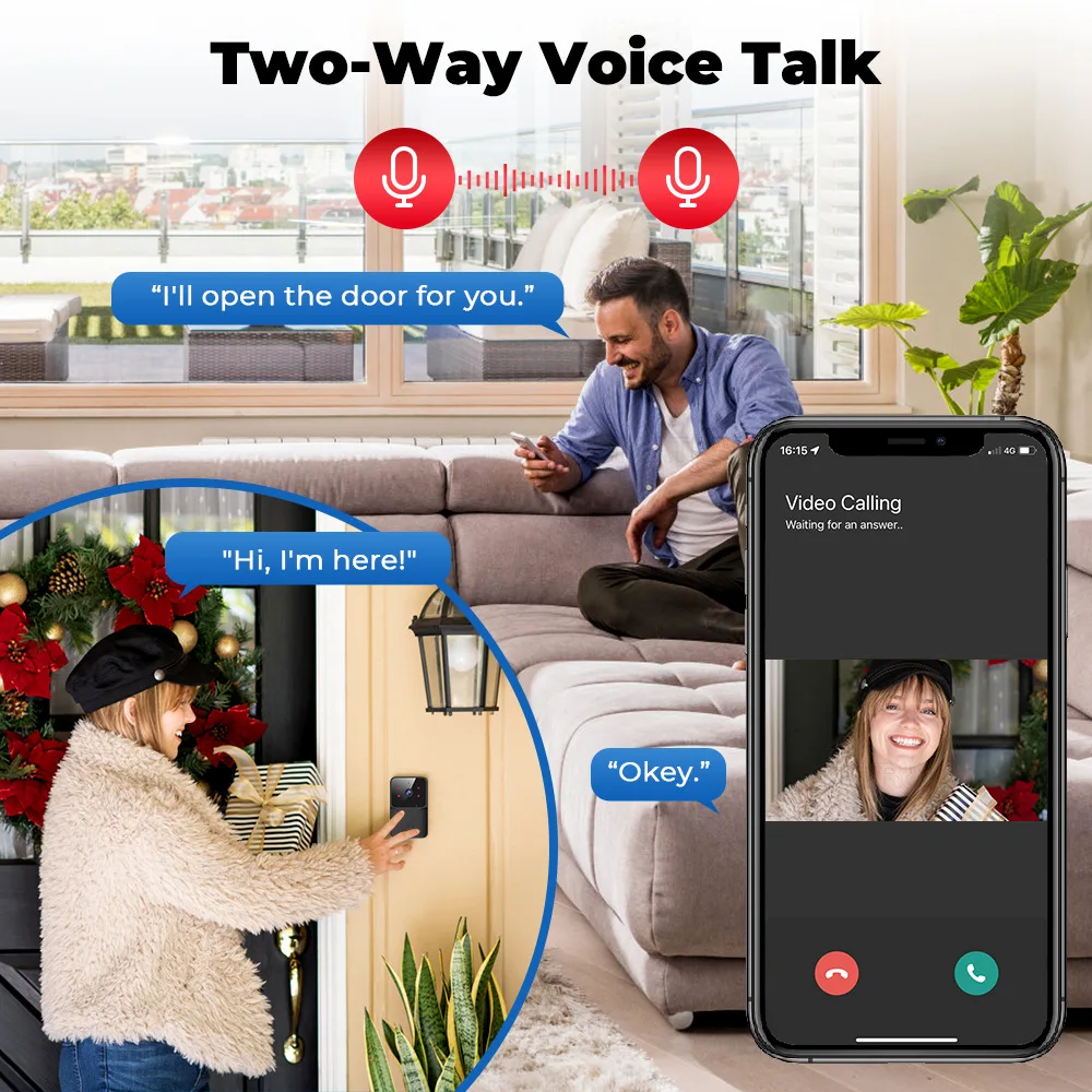 Bel Pintu Video WiFi 2026 1080 - Smart Doorbell Wired ulasan dan harga