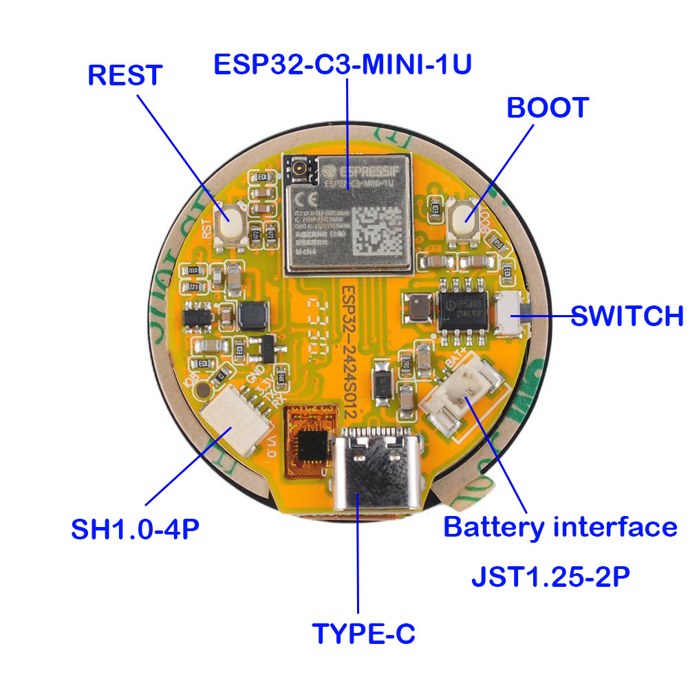 Layar ESP32 1.28 inci ESP32-C3 - Home Automation With Arduino ulasan dan harga