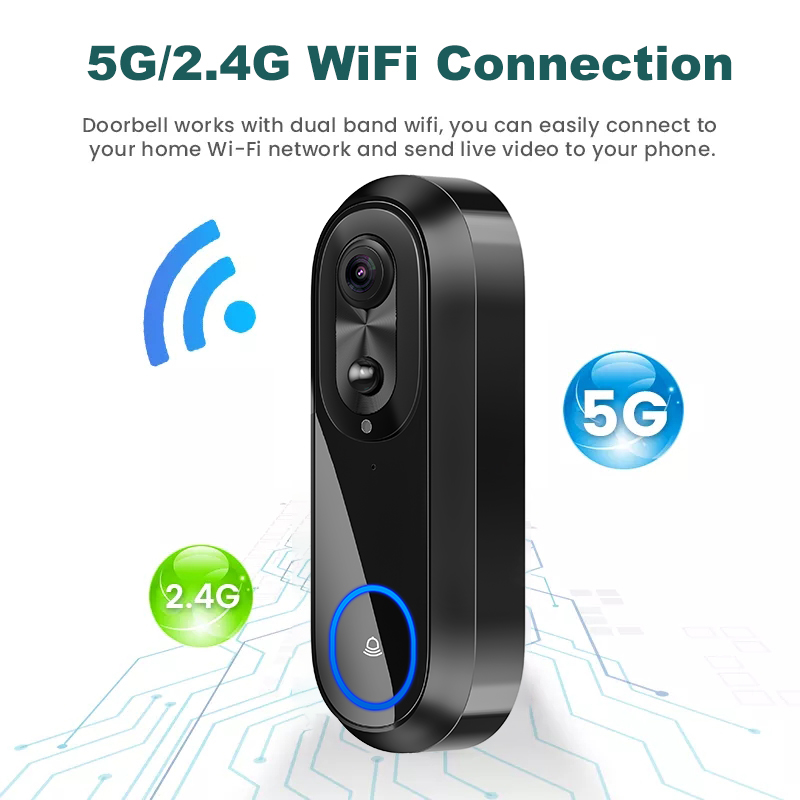 Kamera interkom cerdas IP65, b - Smart Doorbell Wired ulasan dan harga