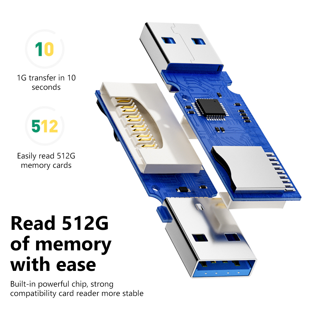 Pembaca Kartu USB 3.0 2 In 1 P - Home Assistant Sd ulasan dan harga