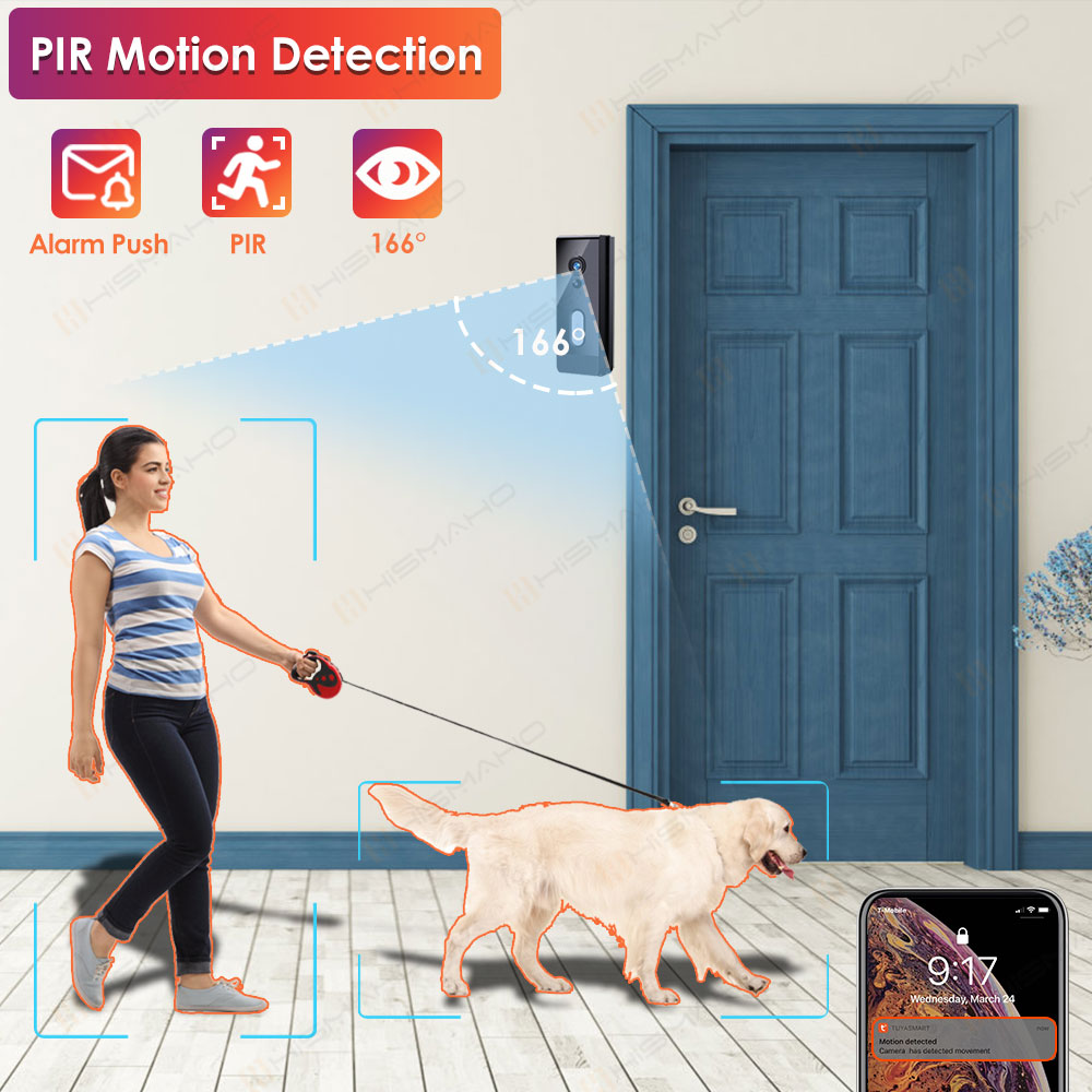 Tuya bel pintu WiFi, kamera lu - Smart Doorbell Wired ulasan dan harga