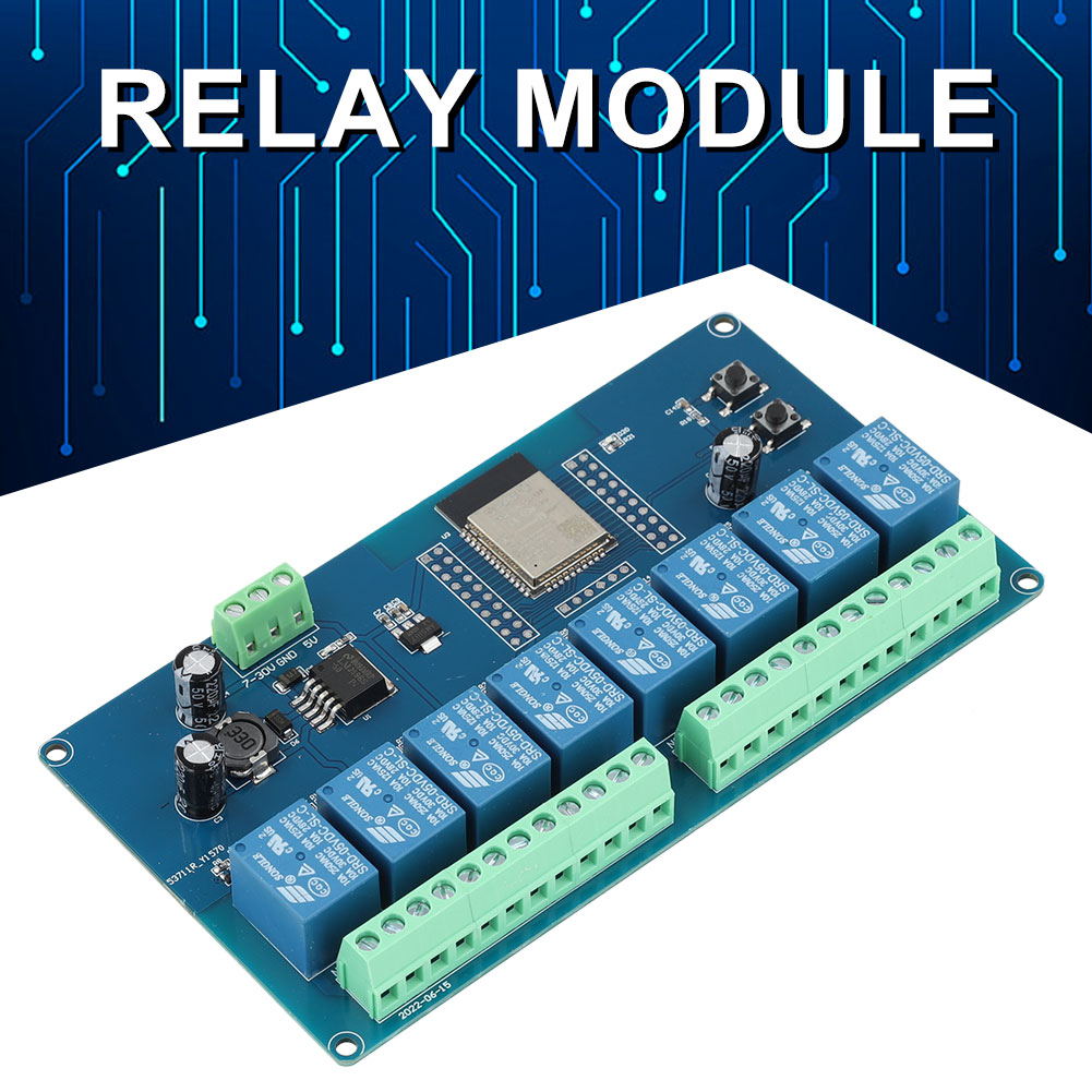 ESP32 modul catu daya saluran  - Relay 8 Channel Board ulasan dan harga