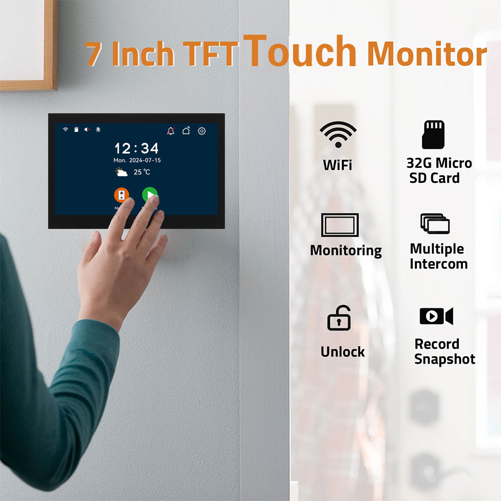 Sistem Interkom Video Wifi Tuy - Smart Doorbell Wired ulasan dan harga