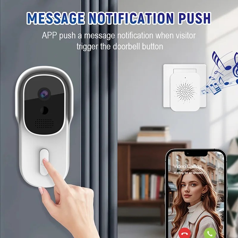 Wide View Tuya Smart Life APP  - Smart Doorbell Wired ulasan dan harga