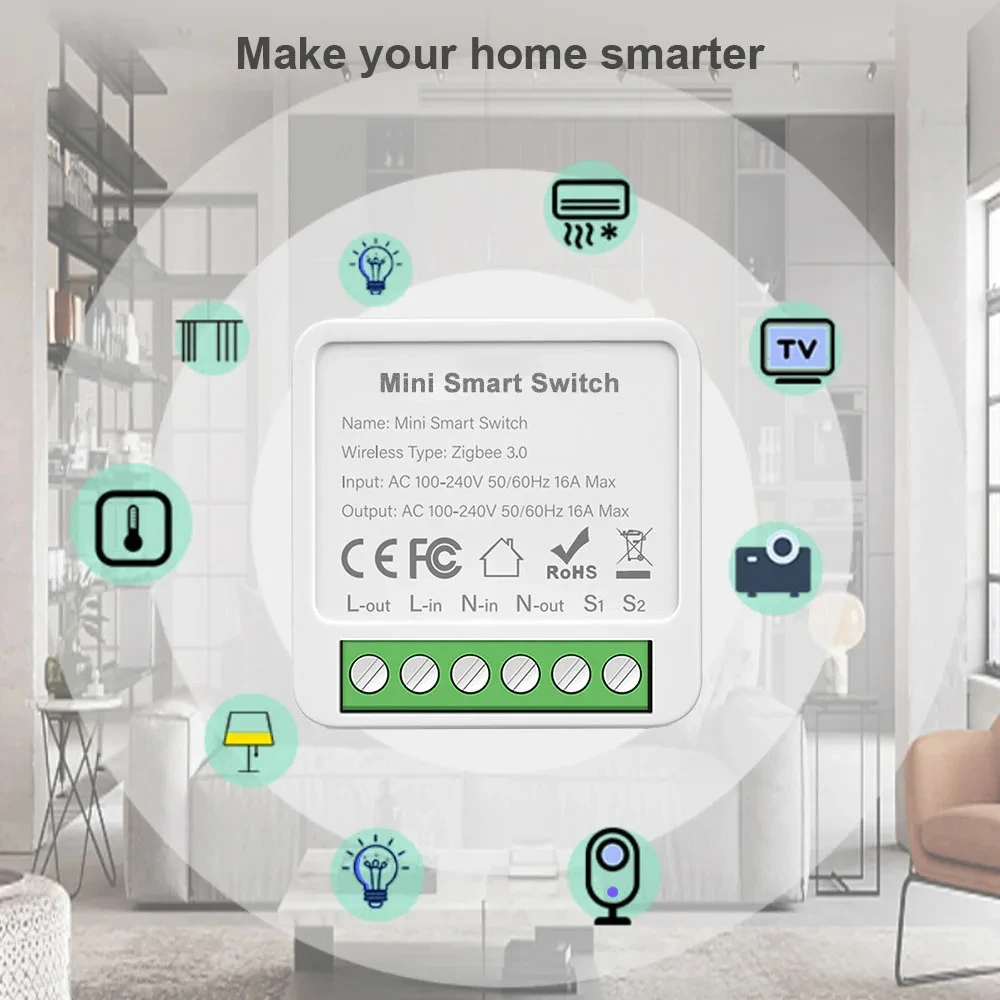 Mini WIFI Zigbee3.0 Smart Swit - Smart Home Automation Diy ulasan dan harga