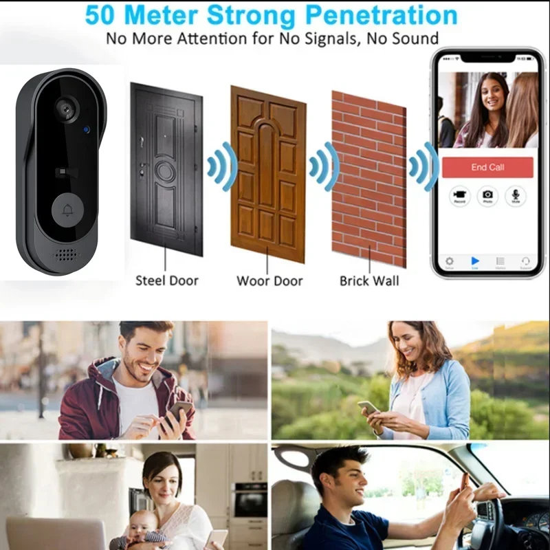 Kamera Bel Pintu Nirkabel HD T - Smart Doorbell Wired ulasan dan harga