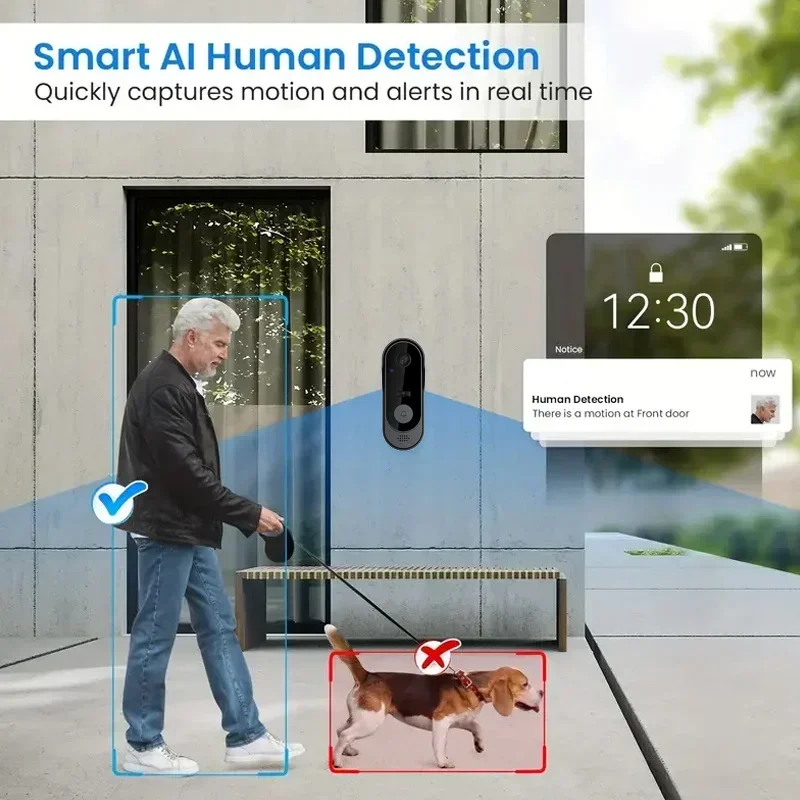 Kamera Bel Pintu Nirkabel HD T - Smart Doorbell Wired ulasan dan harga