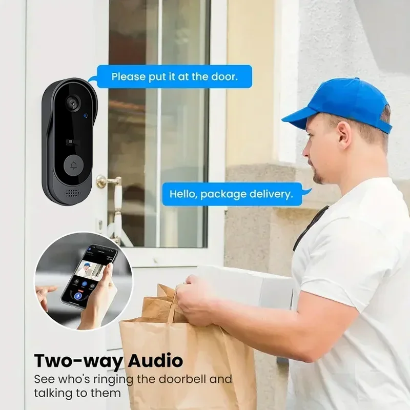 Kamera Bel Pintu Nirkabel HD T - Smart Doorbell Wired ulasan dan harga