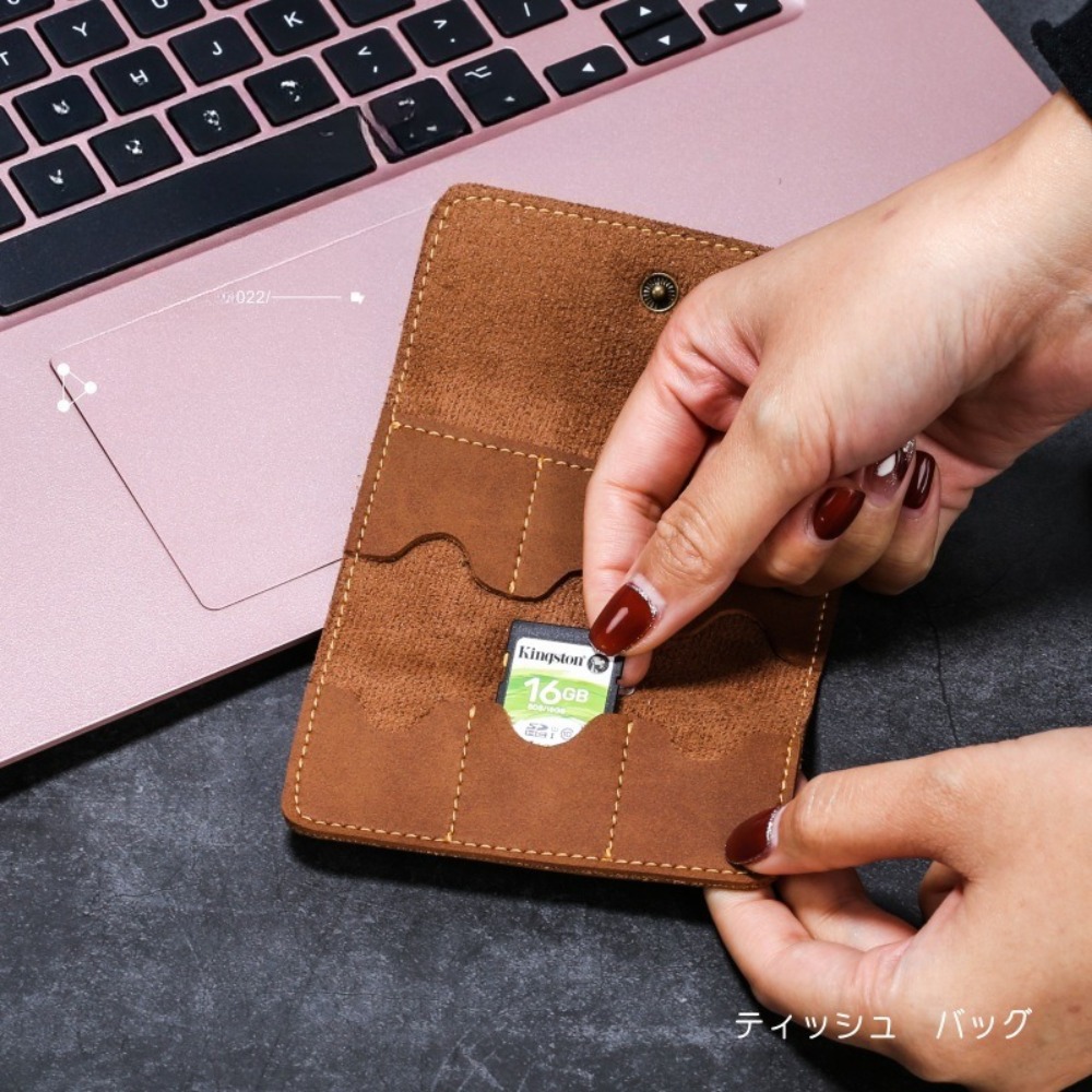 Tempat Kartu Memori Kulit PU M - Home Assistant Sd ulasan dan harga