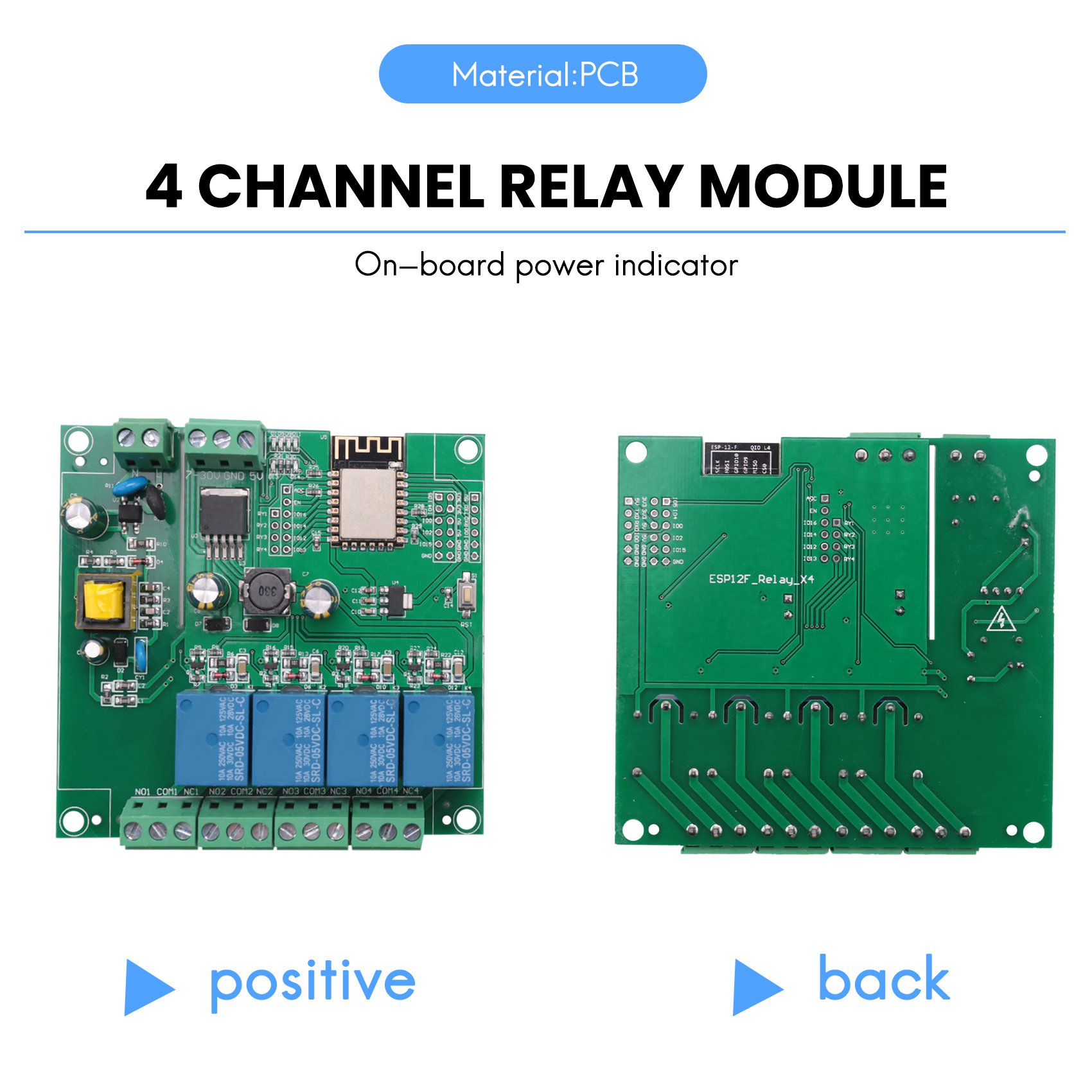 SCLS ESP8266 Modul Relai 4 Sal - Relay 8 Channel Board ulasan dan harga