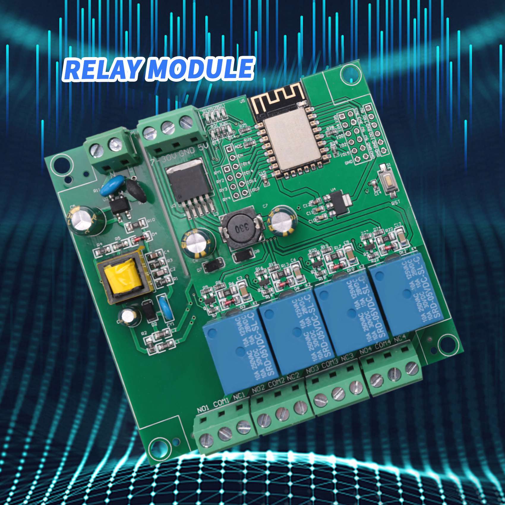 SCLS ESP8266 Modul Relai 4 Sal - Relay 8 Channel Board ulasan dan harga
