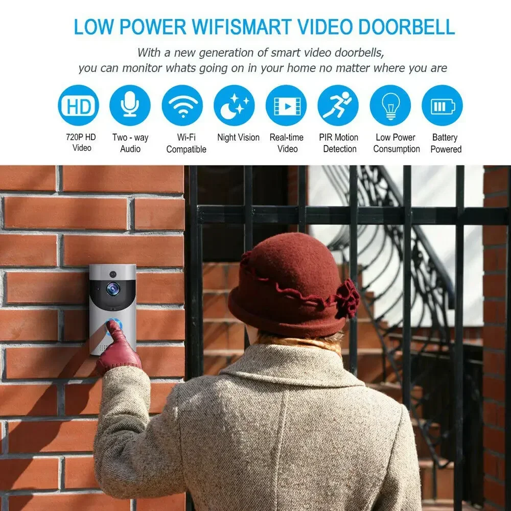 Bel Pintu WIFI Nirkabel Rumah  - Smart Doorbell Wired ulasan dan harga