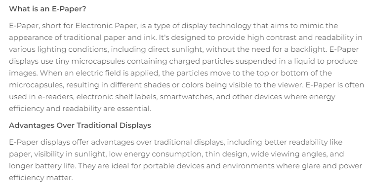 104990852 Layar E-Ink E-Paper  - Display Epaper 2.9 ulasan dan harga