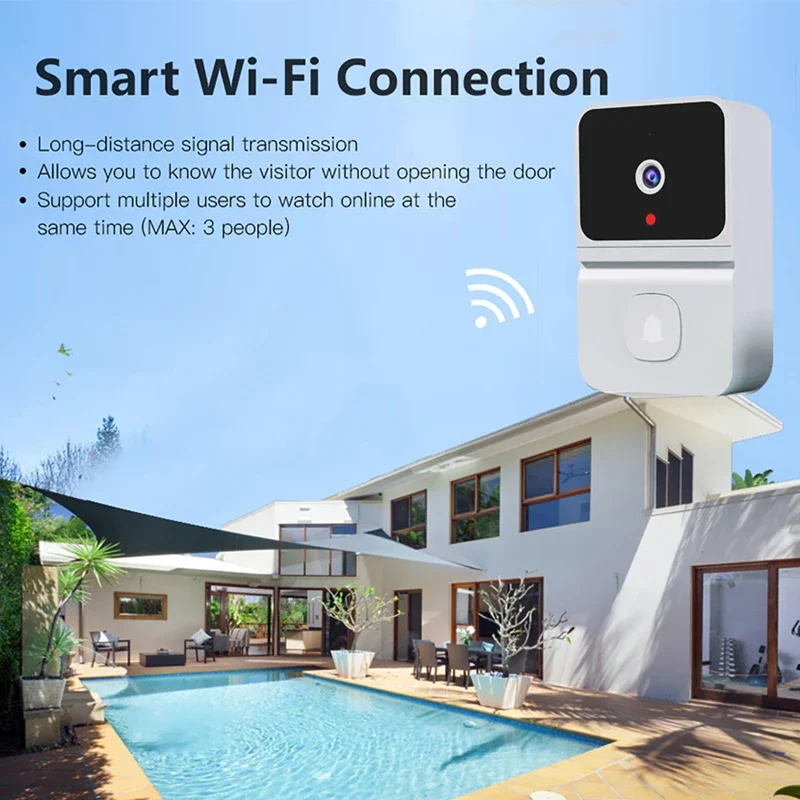 Bel Pintu Visual Pintar Nirkab - Smart Doorbell Wired ulasan dan harga