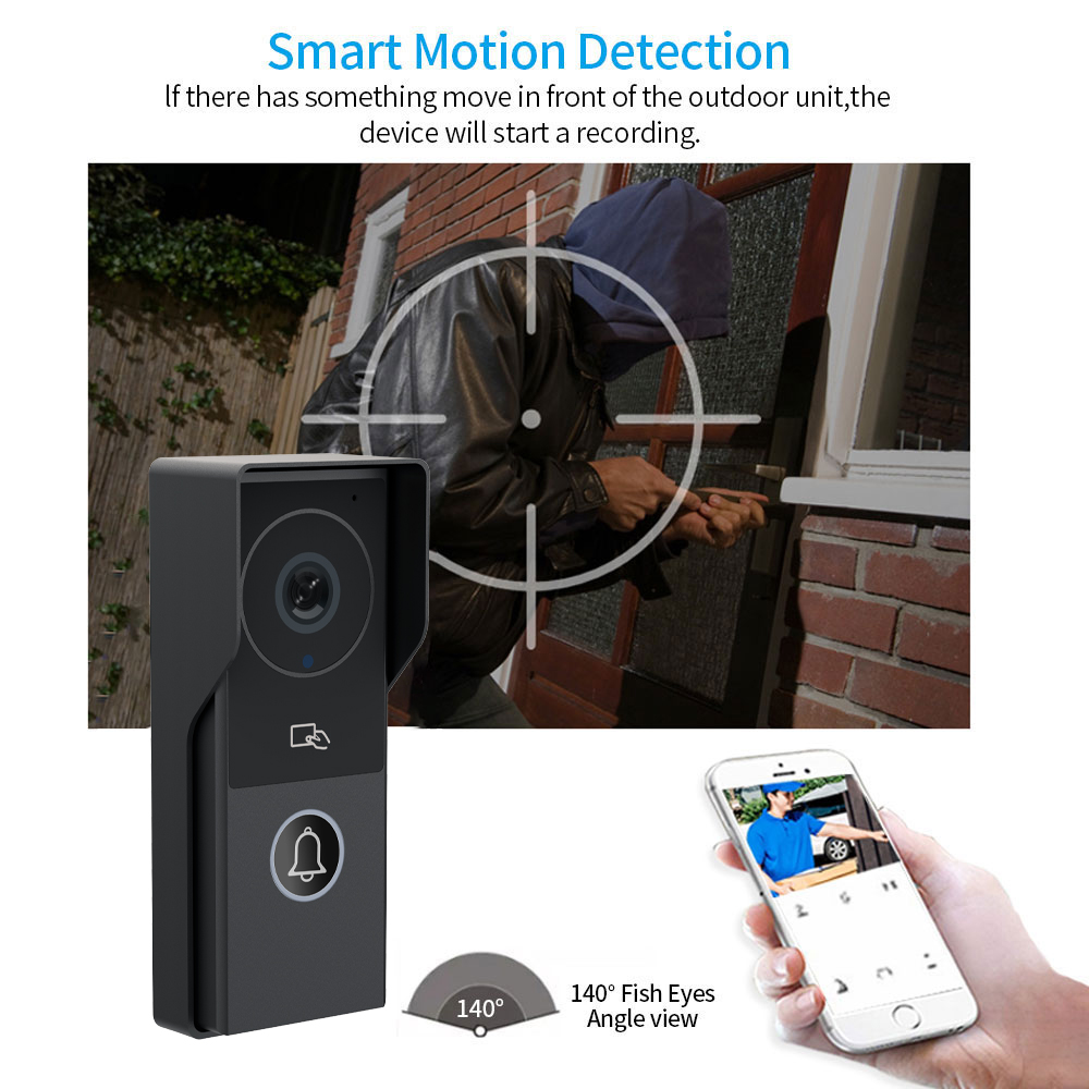 Sistem Bel Pintu Video Wifi 10 - Smart Doorbell Wired ulasan dan harga